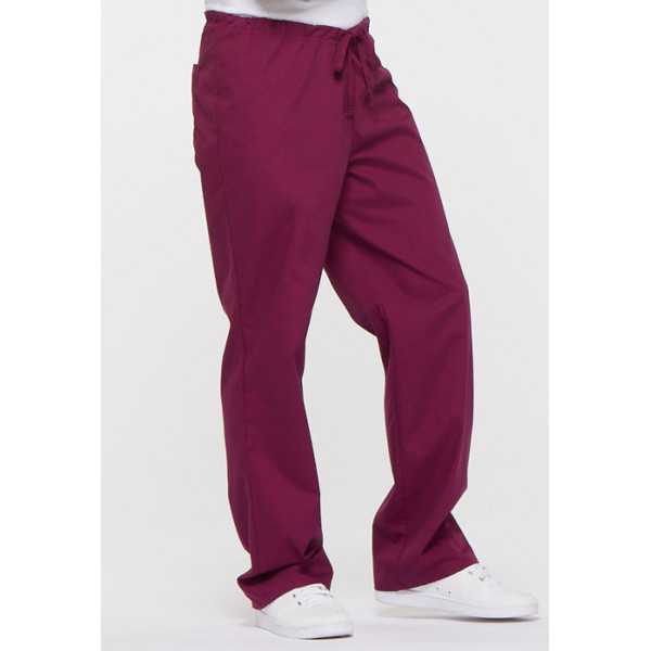 Pantalon médical Unisexe Cordon, Dickies, Collection "EDS signature" (83006) bordeaux vue droite