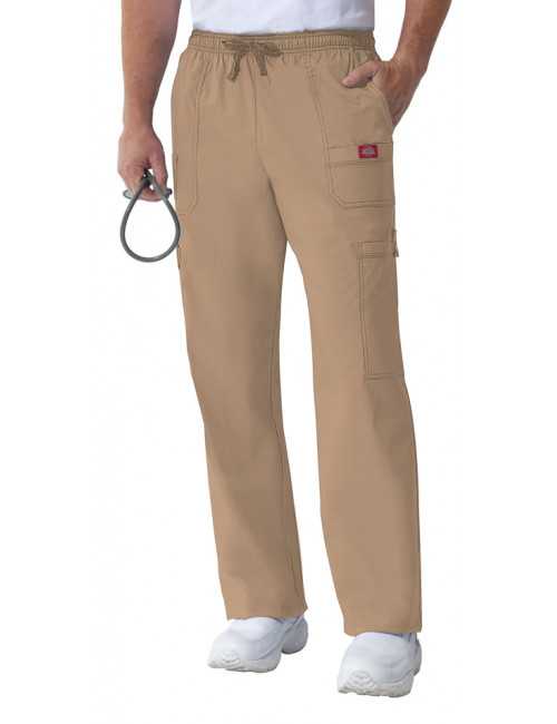 Pantalon médical élastique et cordon Homme, Dickies, Collection "GenFlex" (81003) beige face