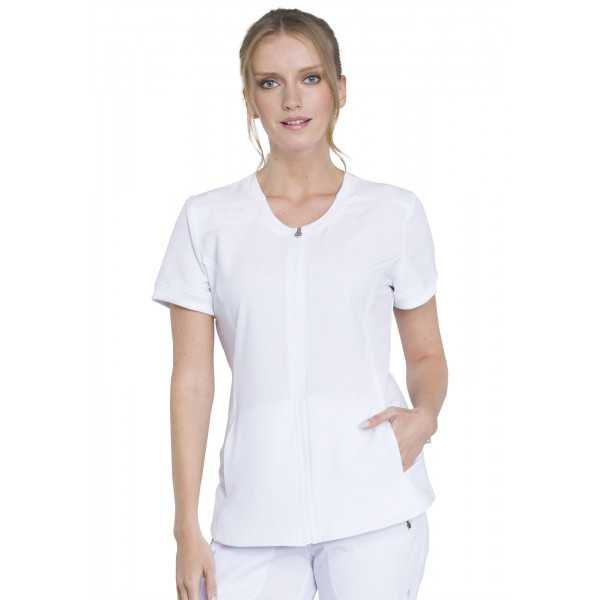 Blouse médicale femme Antibactérienne, Cherokee, Collection "Infinity" (CK810A) blanc face