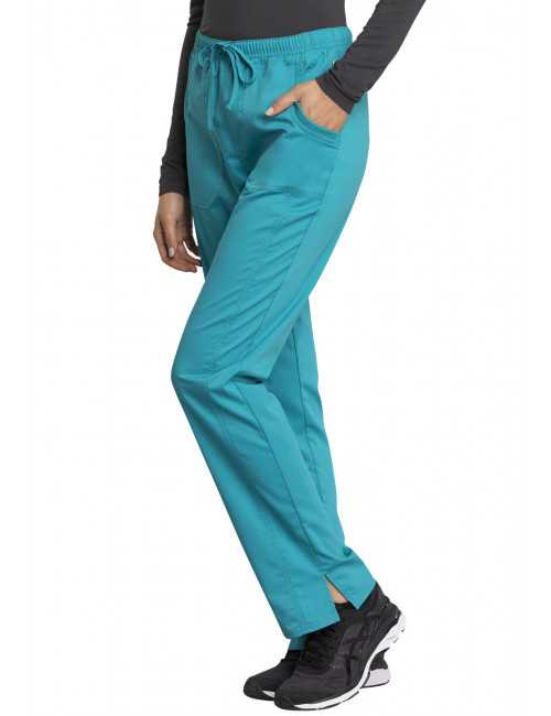 Pantalon médical femme, Cherokee "Revolution tech" (WW235AB) teal blue coté