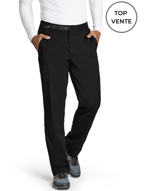 Pantalon médical homme, collection "Grey's Anatomy Stretch" (GRSP507-) noir top vente