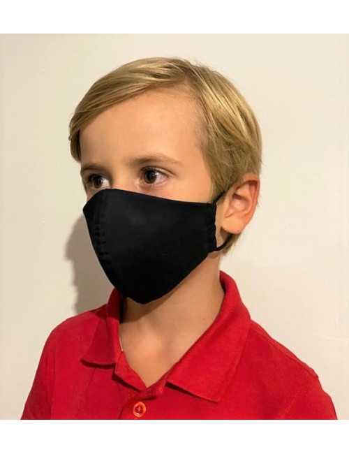 Lot 3 - Masque enfant de protection Antimicrobien (CR500Y) ado bleu face