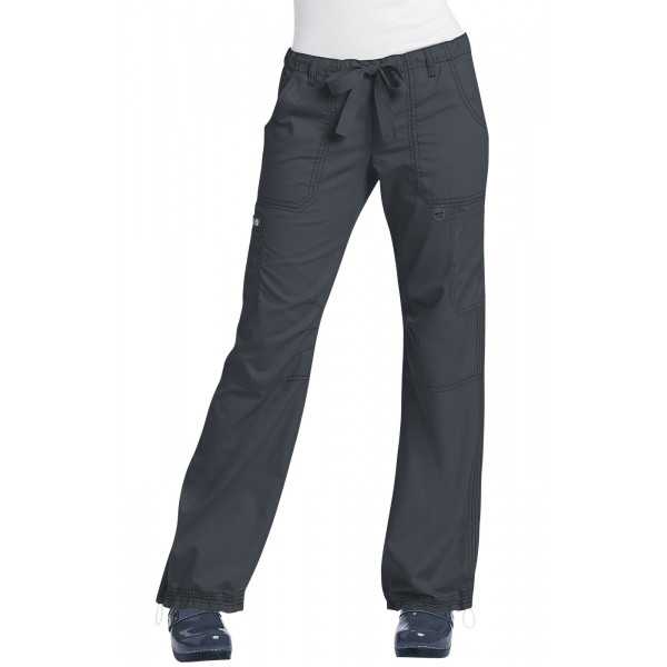 Pantalon médical Femme Koi "Lindsey", collection "Koi Classics" (701-) gris anthracite face