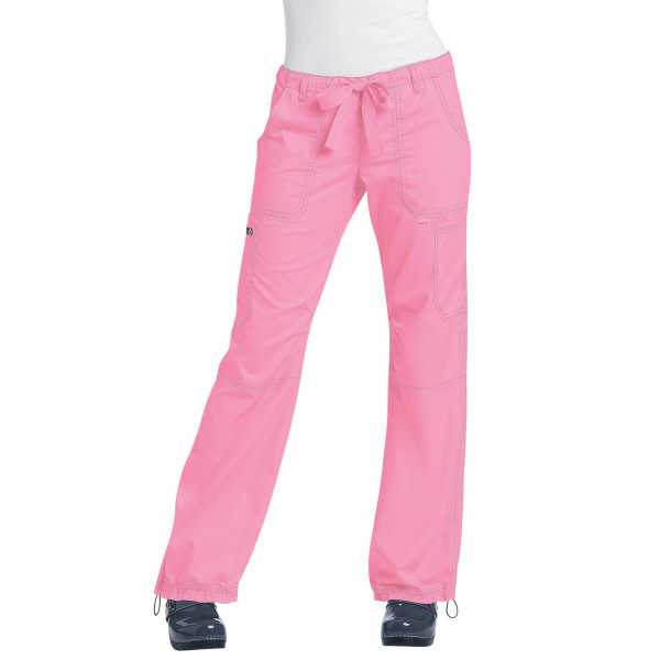 Pantalon médical Femme Koi "Lindsey", collection "Koi Classics" (701-) rose face