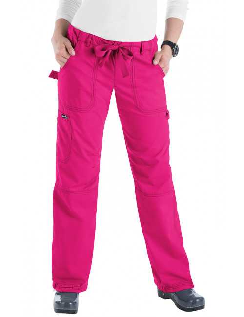 Pantalon médical Femme Koi "Lindsey", collection "Koi Classics" (701-) fuchsia face