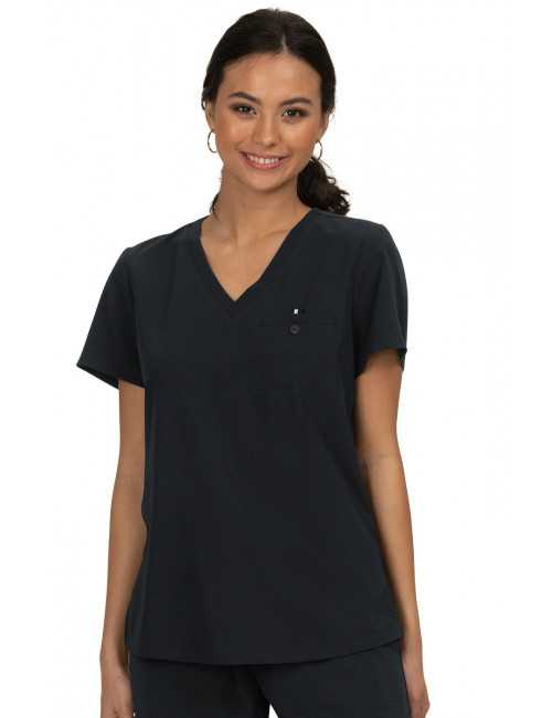 Blouse médicale Femme Koi "Prête à travailler", collection Koi Next Gen (1010) noir face