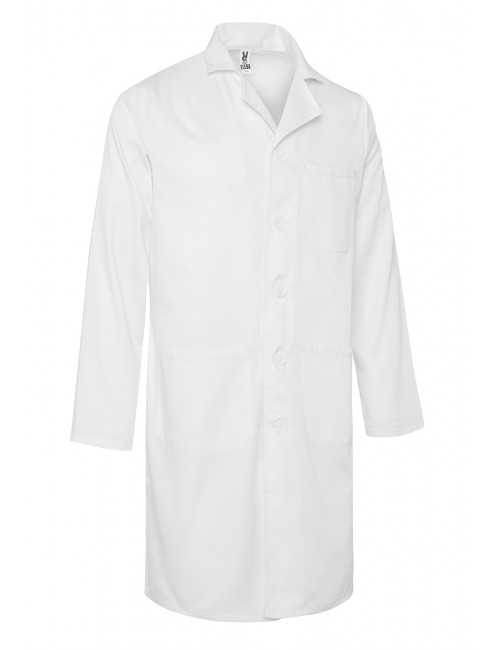 White Unisex Medical Gown, Long Sleeve (WALTER)