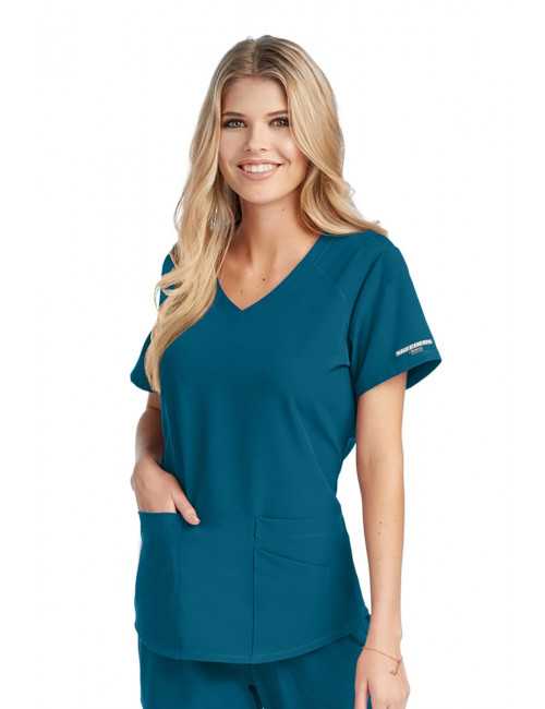 Blouse médicale femme, collection "Skechers" (SK101-) caraibe face