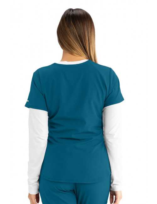 Blouse médicale femme, collection "Skechers" (SK101-) caraibe dos