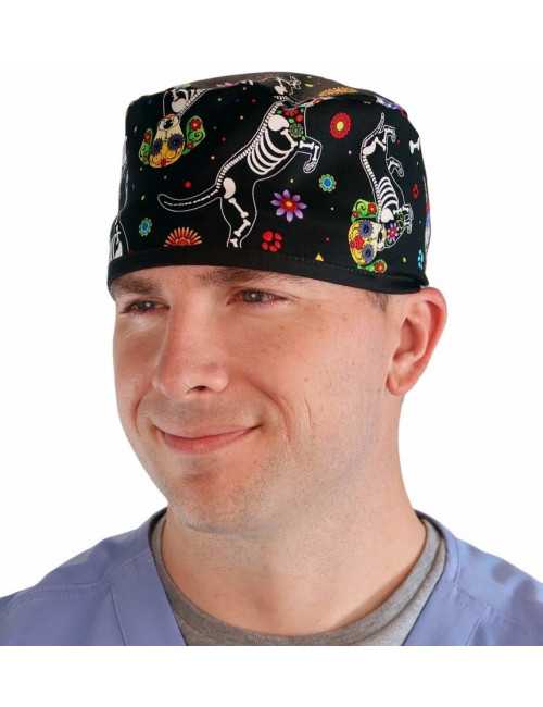 Gorra médica "Patas multicolores" (210-8686-BL)