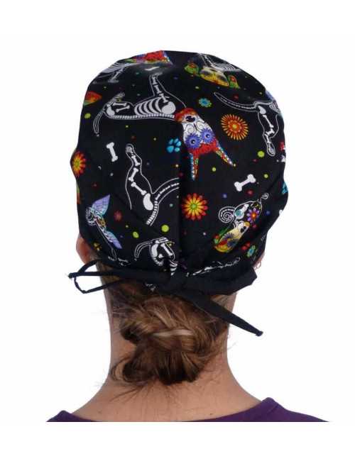 Gorra médica "Patas multicolores" (210-8686-BL)