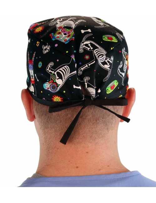 Gorra médica "Patas multicolores" (210-8686-BL)