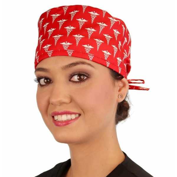 Gorra médica "Caduceo rojo" (210-8636)