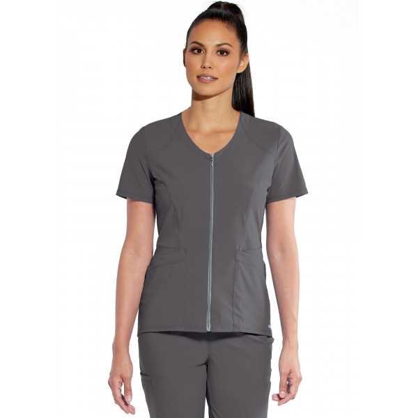 Blouse médicale femme, collection "Grey's Anatomy Edge" (GET047-) gris anthracite