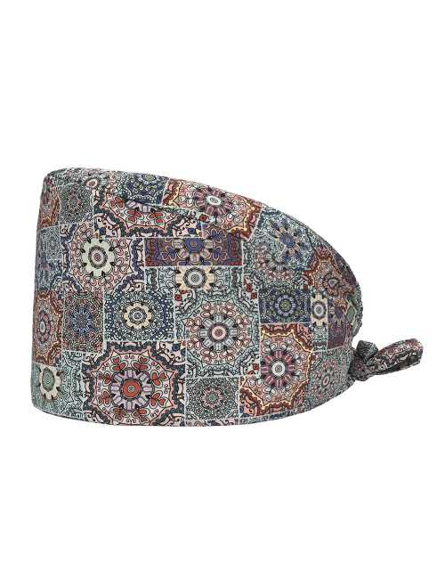 Gorro médico "Arabesques rojos" (209-12125)