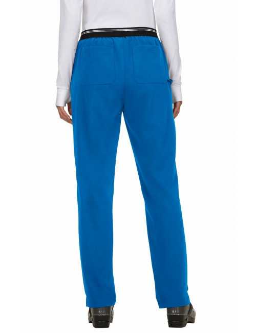 Pantalon médical Femme Koi "On the Run", collection Koi Next Gen (738) bleu royal droite