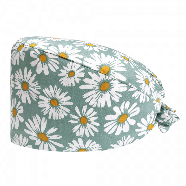 Gorra médica "Flores de margarita verde" (209-12177)