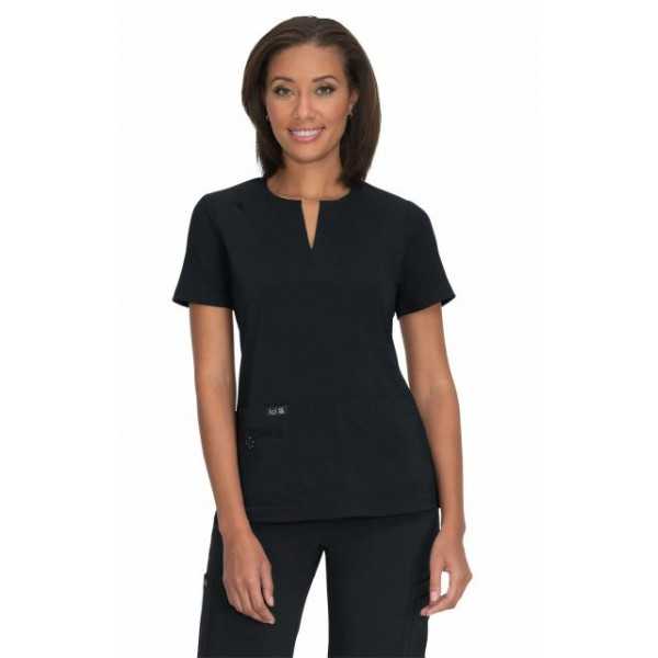 Blouse médicale Femme Koi "Gretchen", collection Koi Basics (1037-) noir face