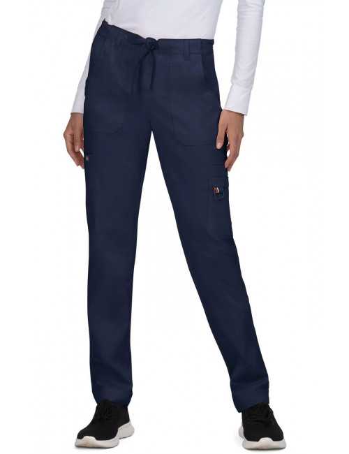 Pantalon médical Femme Koi "Sydney", collection Koi Stretch (753) bleu marine face