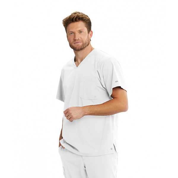 Blouse médicale homme, Barco One (BOT040) blanc face