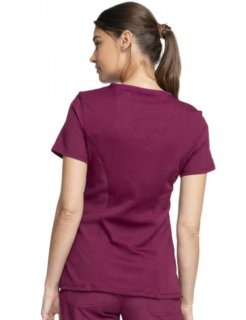 Blouse Médicale Femme Antibactérienne Cherokee, Collection "Infinity" (2625A) bordeaux zoom