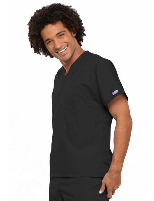 Blouse médicale Homme, 1 poche, Cherokee Workwear Originals (4777) noir gauche