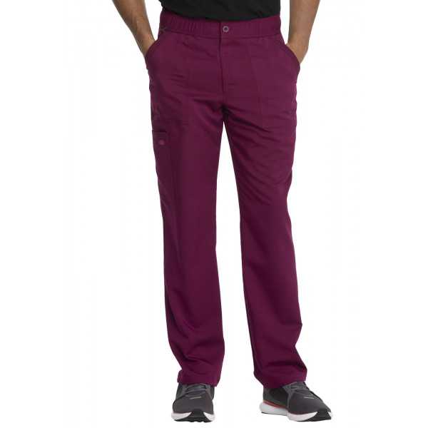 Pantalon Médical Homme, Dickies "Balance" (DK220) bordeaux face