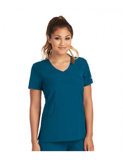 Blouse médicale femme, collection "Skechers" (SK102-) vert caraibe