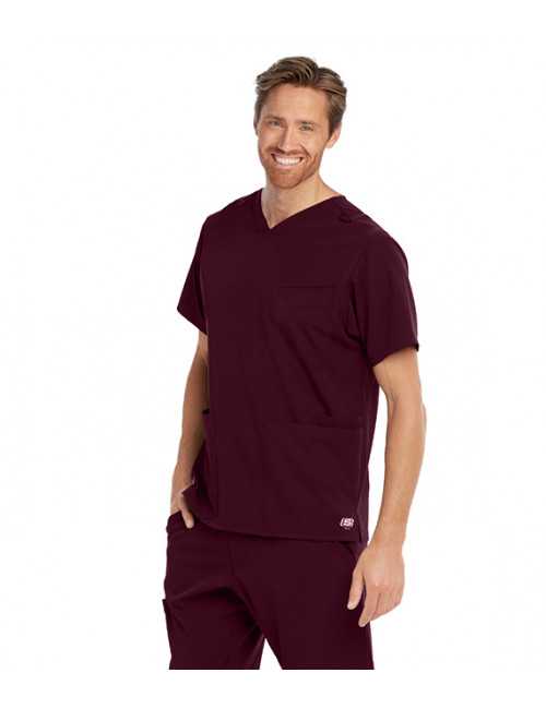 Blouse médicale homme, collection "Skechers" (SKT020-) bordeaux