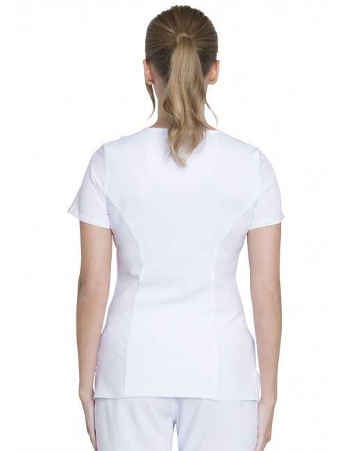 Blouse Médicale Femme Antibactérienne Cherokee, Collection "Infinity" (2625A) blanc dos