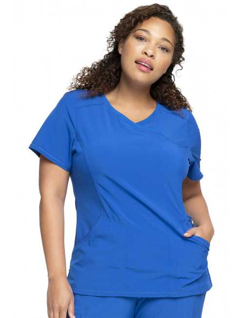 Blouse Médicale Femme Antibactérienne Cherokee, Collection "Infinity" (2625A) bleu royal face