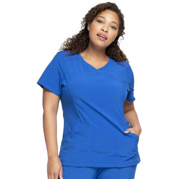 Blouse Médicale Femme Antibactérienne Cherokee, Collection "Infinity" (2625A) bleu royal face