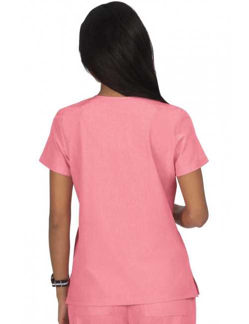 Blouse médicale Femme Koi "Becca", collection Koi Basics (373-) rose chiné dos