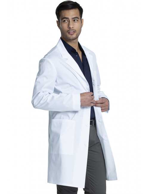 Blouse médicale Blanche Longue Homme, Cherokee, collection "Project Lab" (CKE460) droite