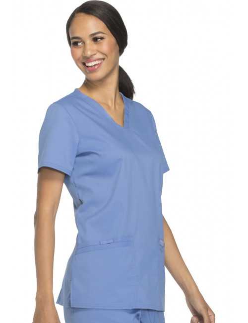 Blouse médicale Femme Col V, Cherokee, Collection "Revolution" (WWE620) bleu ciel droite