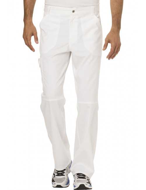 Pantalon médical Unisexe élastique, Cherokee, Collection "Revolution" (WWE140) blanc face