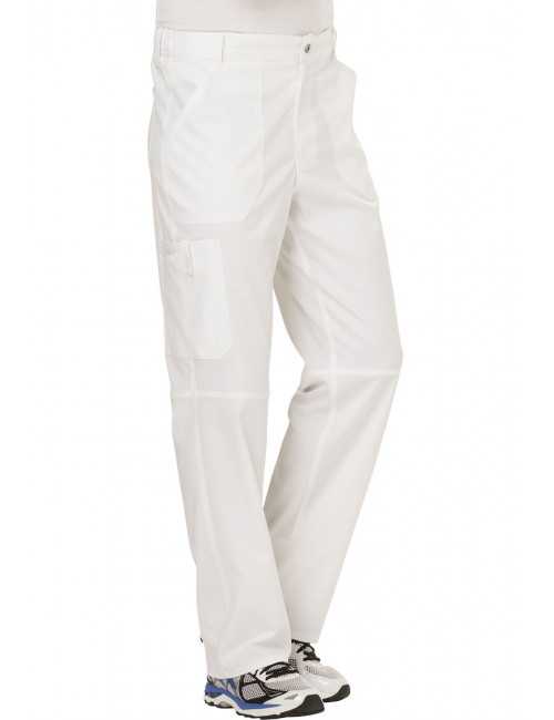 Pantalon médical Unisexe élastique, Cherokee, Collection "Revolution" (WWE140) blanc gauche