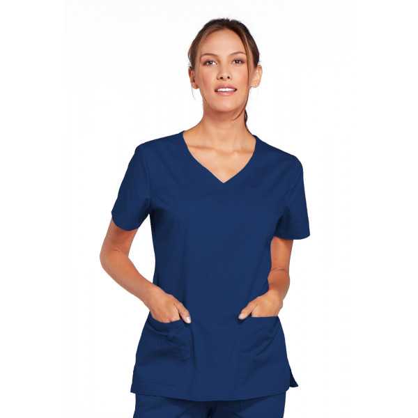 Blouse médicale Femme, Cherokee, collection "Core Stretch" (4727) bleu marine face