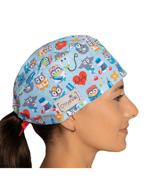 Medical Cap doctor chouette 100% coton Chrysval (211-627)