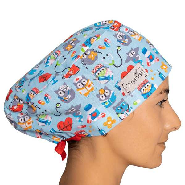 Medical Cap doctor chouette 100% coton Chrysval (211-628)