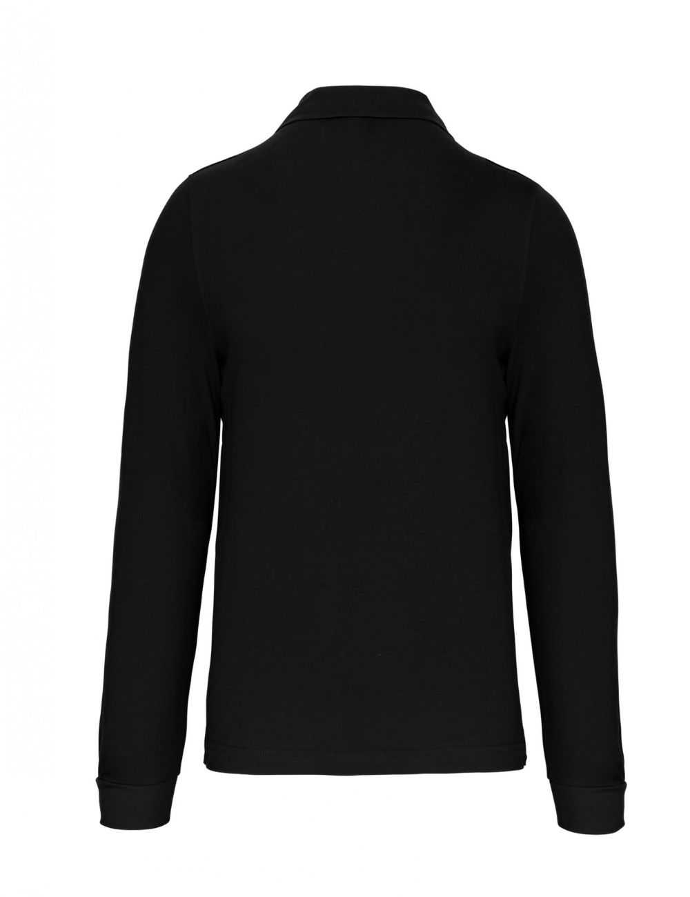 Men's long-sleeved piqué knit polo shirt - Kariban
