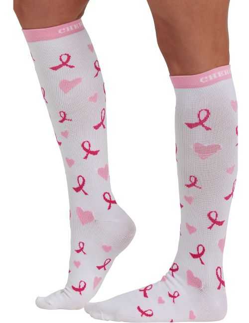 Chaussettes de compression Octobre Rose Cherokee (HRTRB)