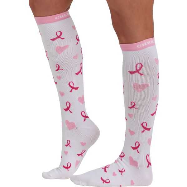 Chaussettes de compression Octobre Rose Cherokee (HRTRB)