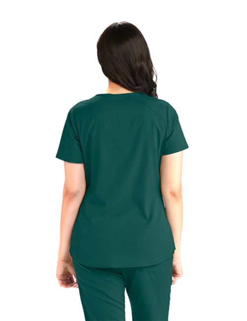 Blusa médica de mujer, "Grey's Anatomy Stretch" 2 bolsas (GRST011)