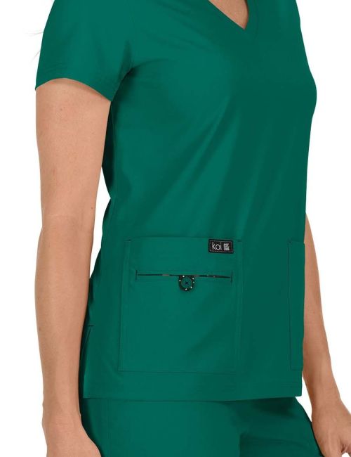 Blouse médicale Femme Koi "Becca", 3 poches Koi Basics (373)