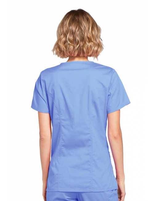 Blouse médicale Femme, Cherokee, collection "Core Stretch" (4728) bleu ciel dos