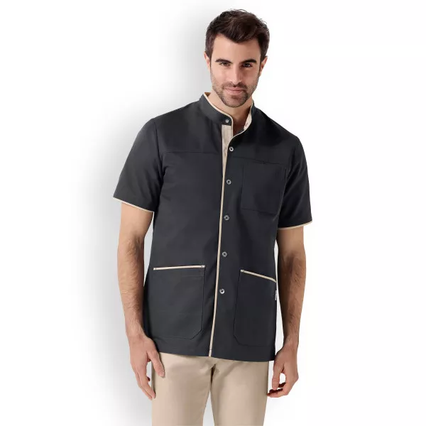 Blouse médicale Unisexe "Charlie", Clinic Dress gris beige homme
