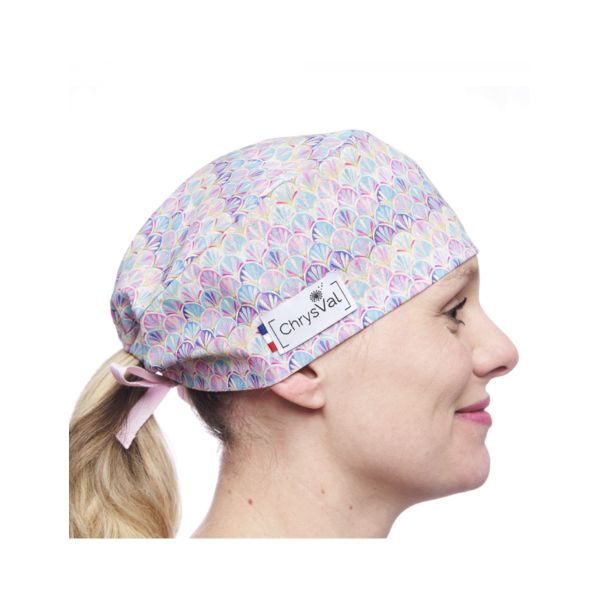 Medical Cap trèfle Blue 100% coton Chrysval (211-778)