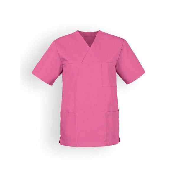 Blusa médica de cuello en V para mujeres, Dickies, 2 bolsillos, Colección "EDS Signature" (86706)