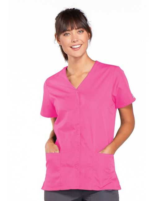 Blouse médicale unisexe bouton pression, Cherokee Originals, 2 poches (WWE4770) PROMO